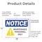 Signmission Maintenance Personnel Only OSHA Notice Sign, Plastic, 18in W x 12in L, 2PK OS-2PACK-NS-P-1218-L-15921 - alternate 7